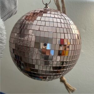 Rose Gold Disco Ball Ornament